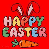 Happy Easter Bunny Ears Santa Hat thumb 1
