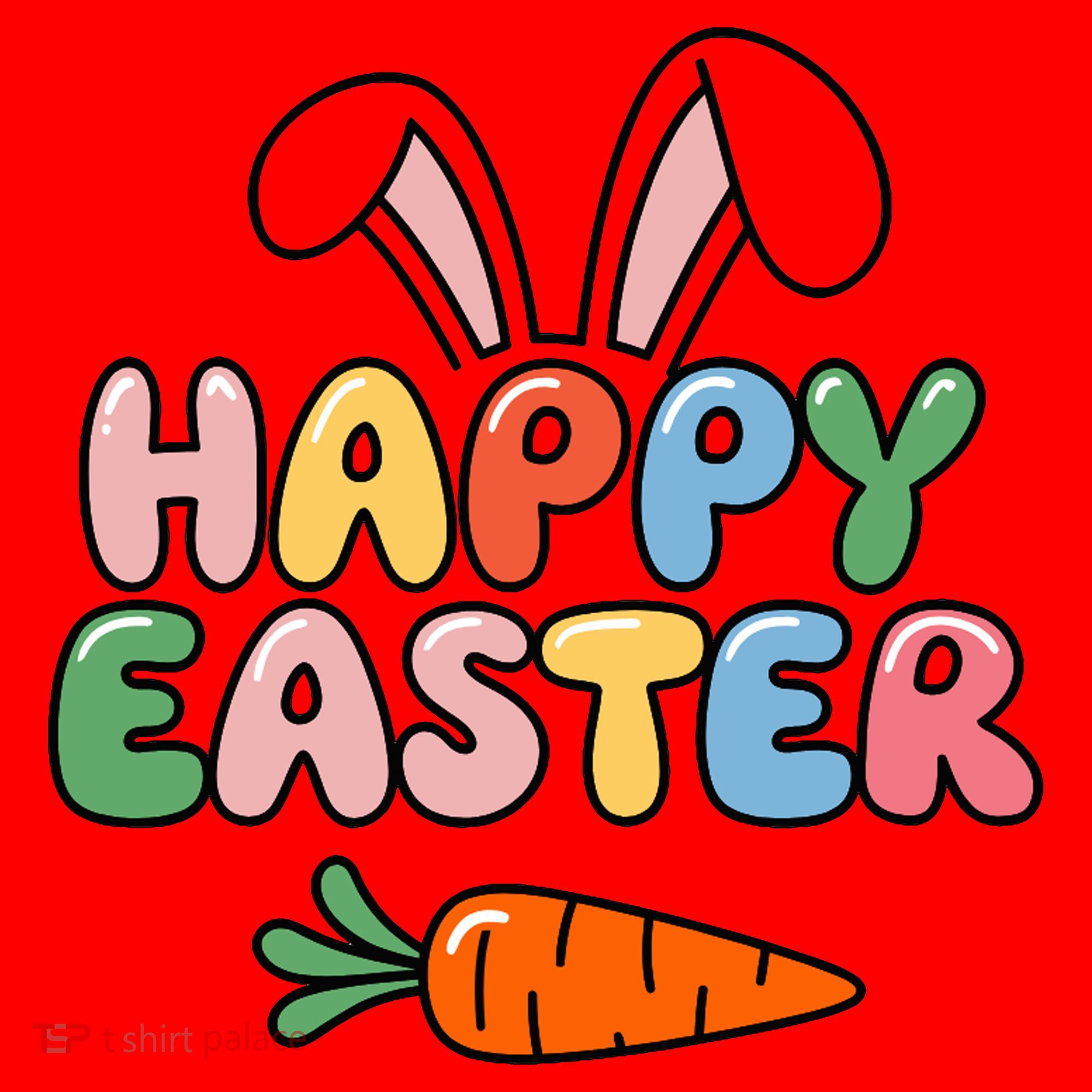 Happy Easter Bunny Ears Santa Hat