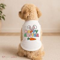 Happy Easter Bunny Ears Doggie Tank thumb 2