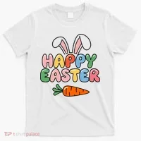 Happy Easter Bunny Ears T-Shirt thumb 0