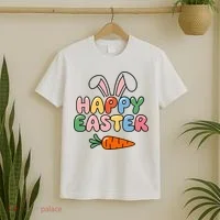 Happy Easter Bunny Ears T-Shirt thumb 2