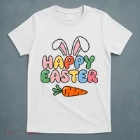 Happy Easter Bunny Ears T-Shirt thumb 5
