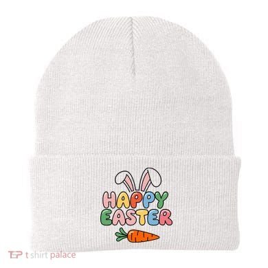Happy Easter Bunny Ears Beanie
