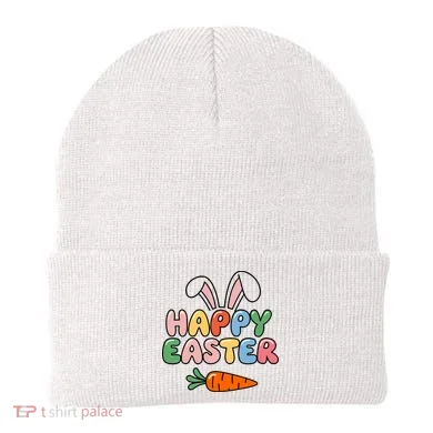 Happy Easter Bunny Ears Beanie