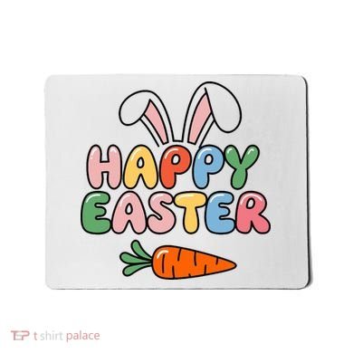 Happy Easter Bunny Ears Mousepad