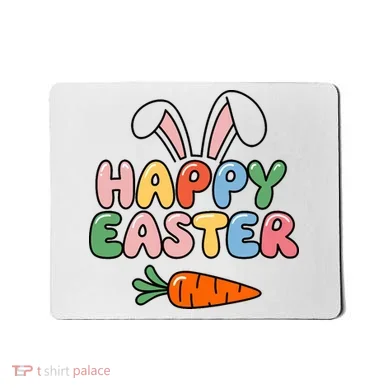 Happy Easter Bunny Ears Mousepad
