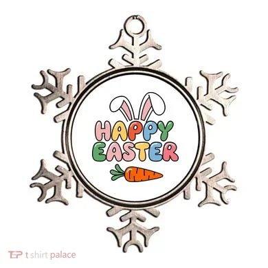 Happy Easter Bunny Ears Ornament