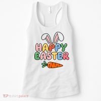 Happy Easter Bunny Ears Women's Tank Top thumb 0