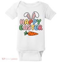 Happy Easter Bunny Ears Baby Bodysuit thumb 0