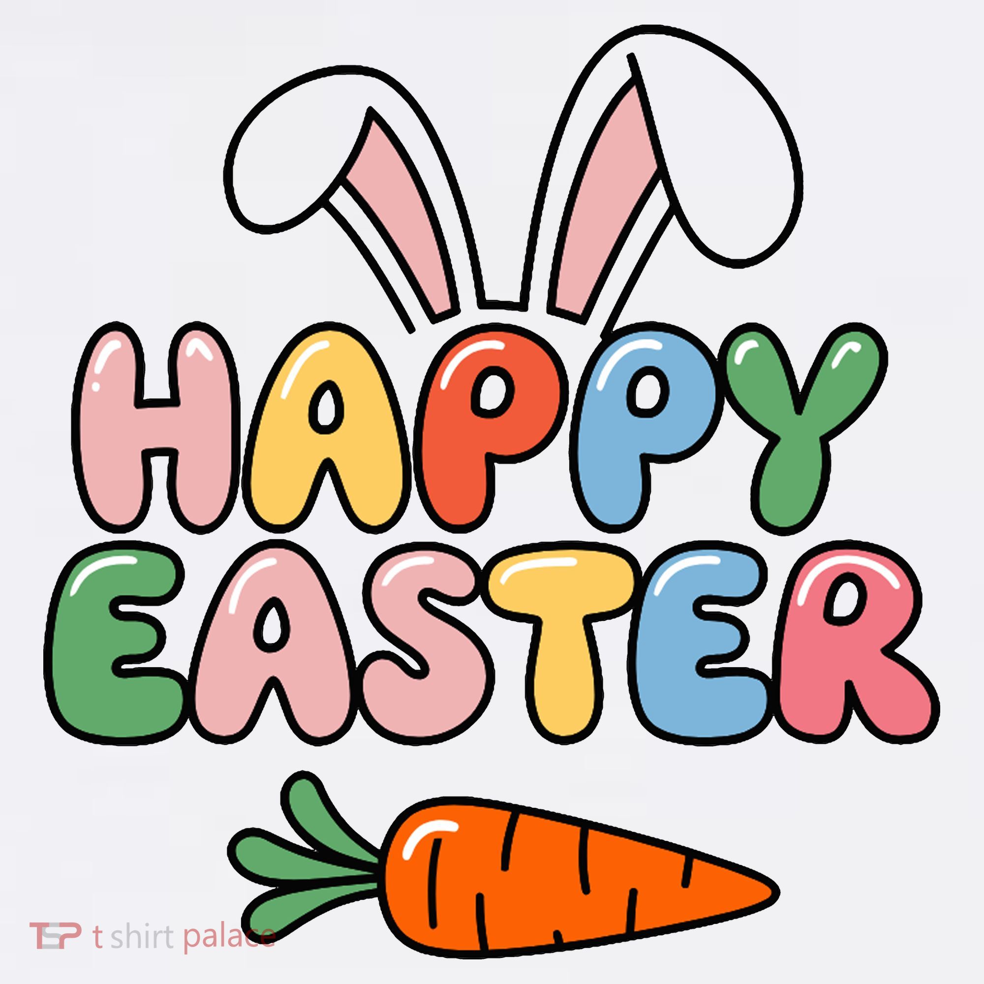 Happy Easter Bunny Ears Hat
