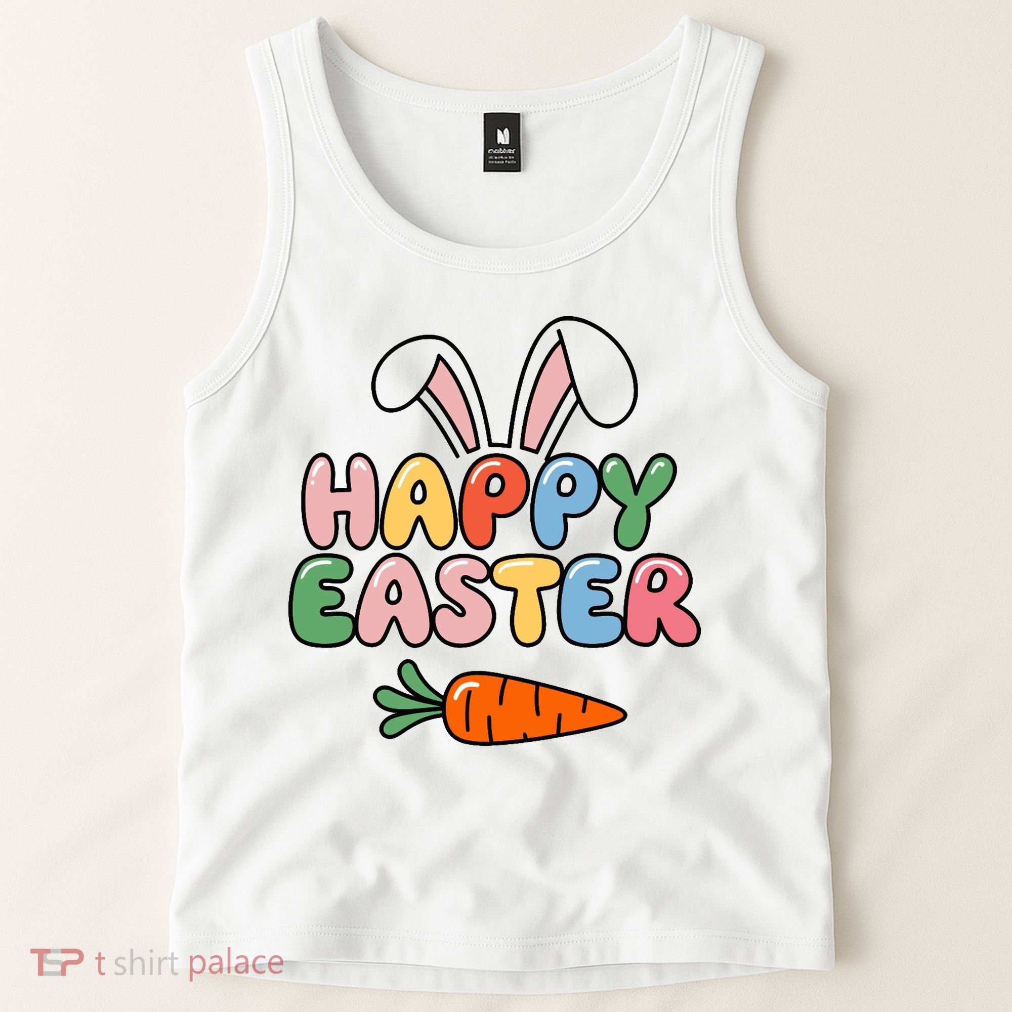 Happy Easter Bunny Ears Tank Top