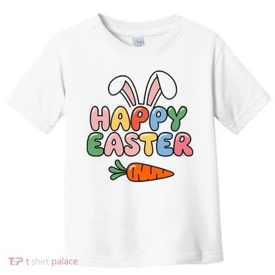 Happy Easter Bunny Ears Toddler T-Shirt