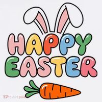 Happy Easter Bunny Ears Women's Long Sleeve Shirt thumb 2