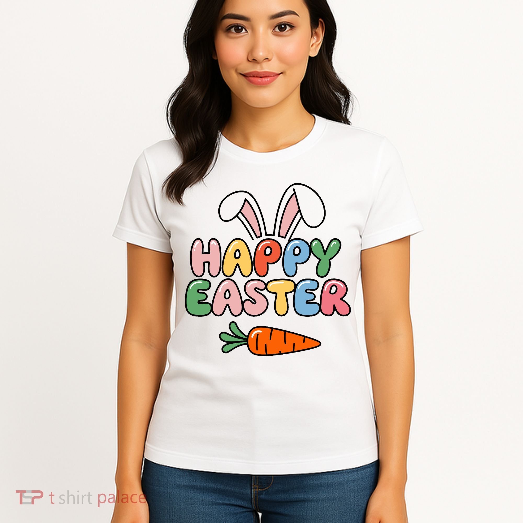 Happy Easter Bunny Ears Women's T-Shirt