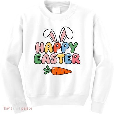 Happy Easter Bunny Ears Kids Sweatshirt