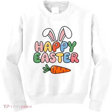 Happy Easter Bunny Ears Kids Sweatshirt