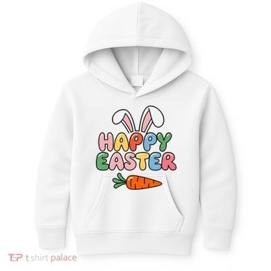 Happy Easter Bunny Ears Kids Hoodie