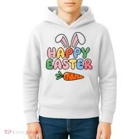 Happy Easter Bunny Ears Kids Hoodie thumb 4