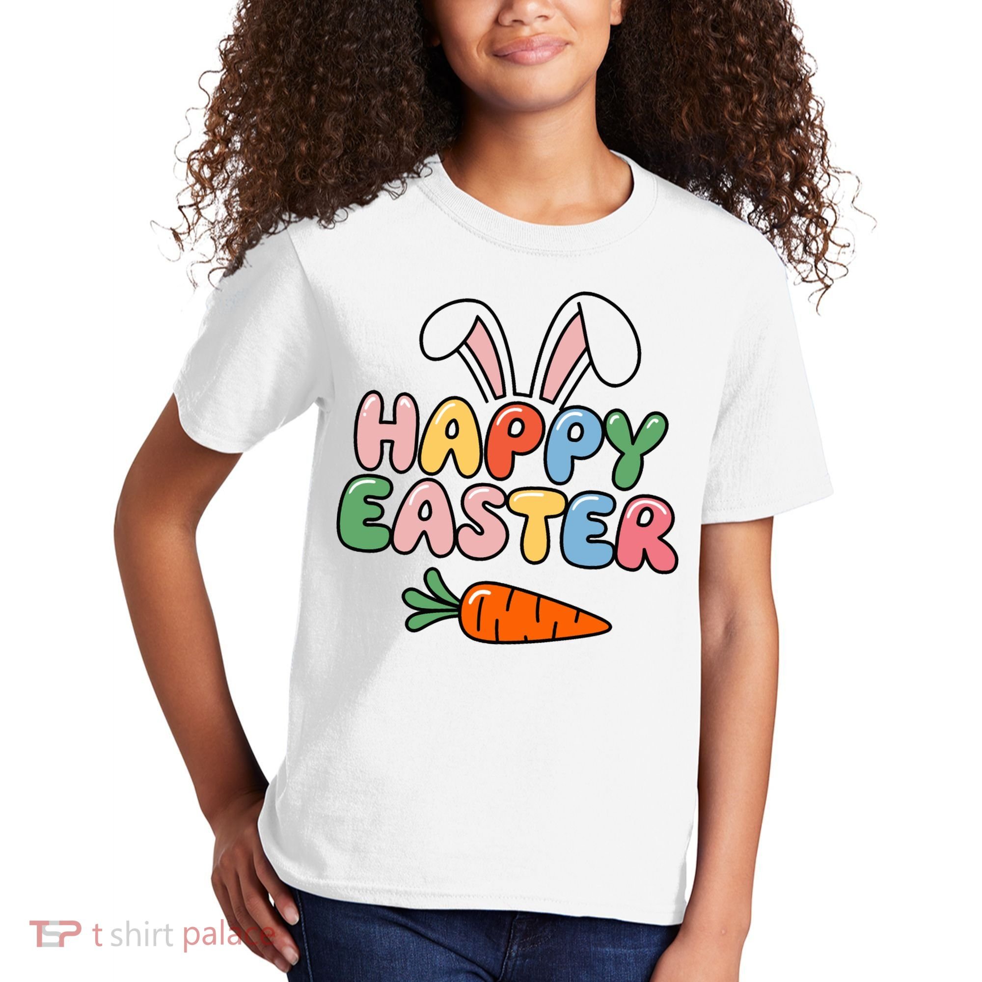 Happy Easter Bunny Ears Kids T-Shirt