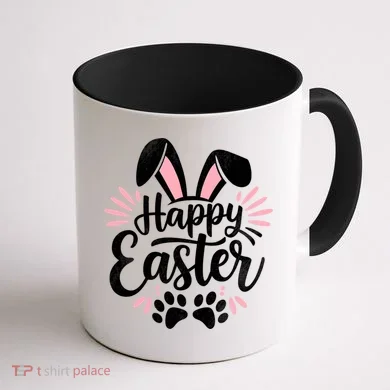 Happy Easter Bunny Coffee Mug back