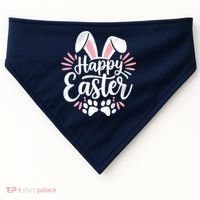 Happy Easter Bunny USA-Made Doggie Bandana thumb 0