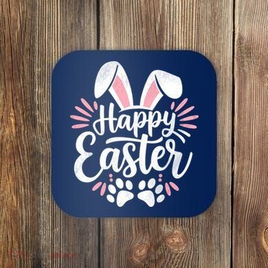 Happy Easter Bunny Coaster
