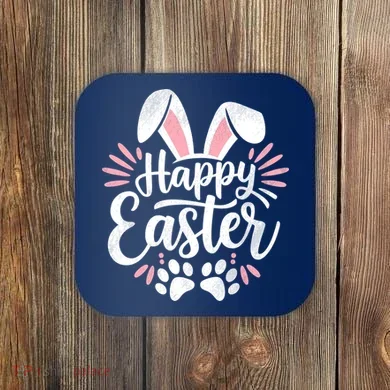 Happy Easter Bunny Coaster