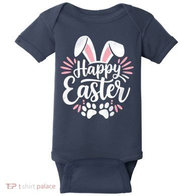 Happy Easter Bunny Baby Bodysuit