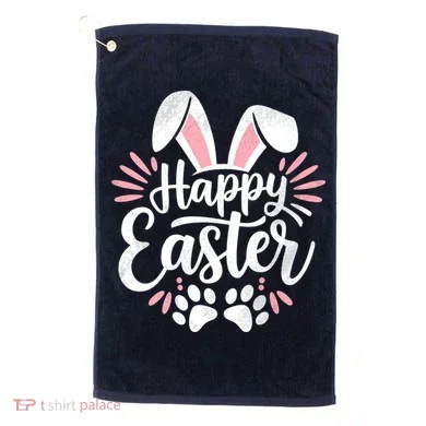 Happy Easter Bunny Golf Towel