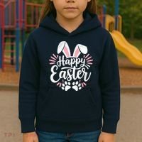 Happy Easter Bunny Kids Hoodie thumb 3