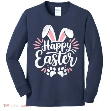 Happy Easter Bunny Kids Long Sleeve Shirt