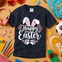 Happy Easter Bunny Kids T-Shirt thumb 3
