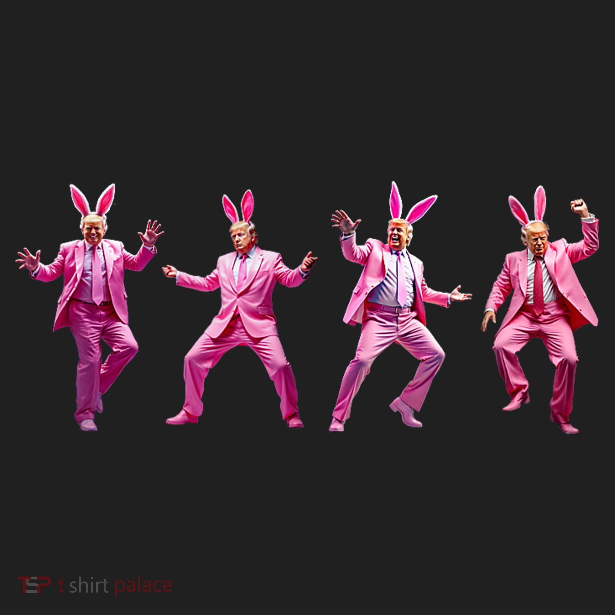 Happy Easter Bunny Spring Hunt Eggs Rabbit Funny Trump Dance Women's Sweatshirt