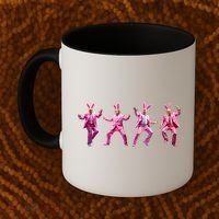 Happy Easter Bunny Spring Hunt Eggs Rabbit Funny Trump Dance Coffee Mug thumb 2