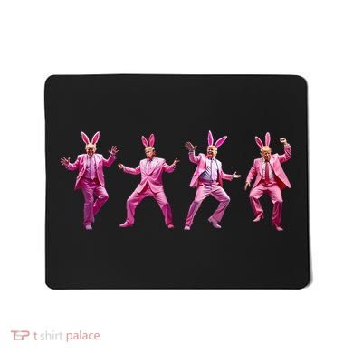 Happy Easter Bunny Spring Hunt Eggs Rabbit Funny Trump Dance Mousepad