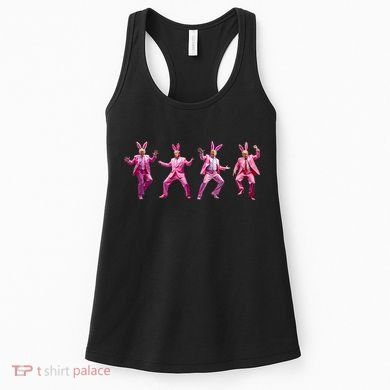 Happy Easter Bunny Spring Hunt Eggs Rabbit Funny Trump Dance Women's Tank Top