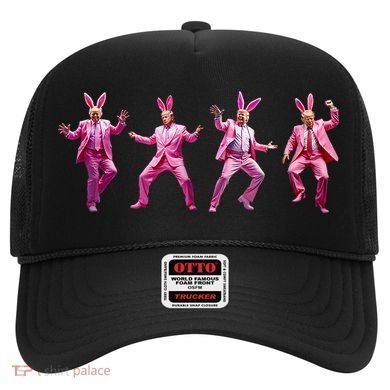 Happy Easter Bunny Spring Hunt Eggs Rabbit Funny Trump Dance Hat