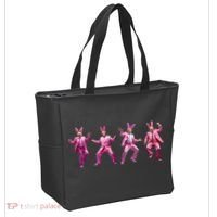 Happy Easter Bunny Spring Hunt Eggs Rabbit Funny Trump Dance Tote Bag thumb 2