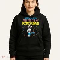 Happy Easter Birthday Bunny Cake Bday Party Hoodie thumb 5