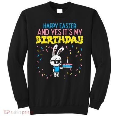 Happy Easter Birthday Bunny Cake Bday Party Sweatshirt