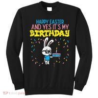 Happy Easter Birthday Bunny Cake Bday Party Sweatshirt thumb 0
