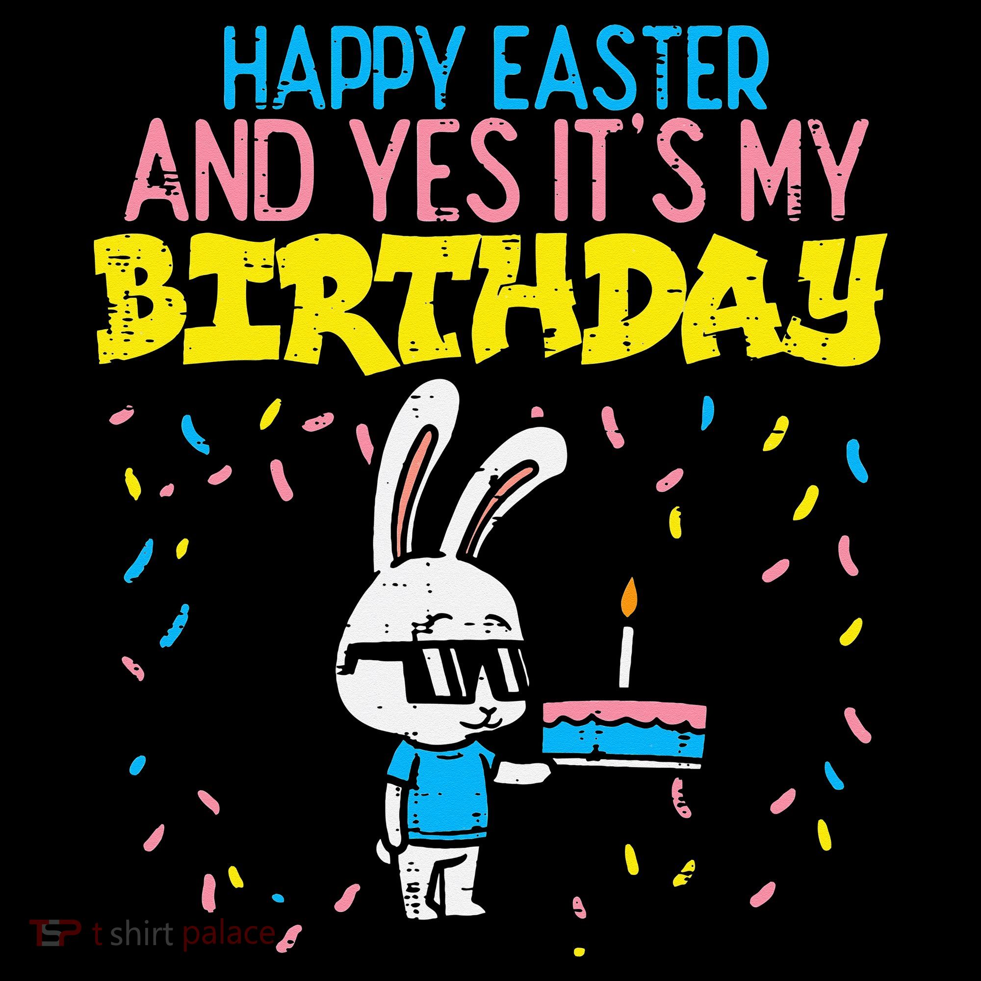 Happy Easter Birthday Bunny Cake Bday Party Sweatshirt