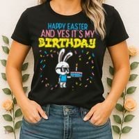 Happy Easter Birthday Bunny Cake Bday Party Women's T-Shirt thumb 2