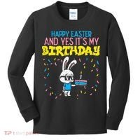 Happy Easter Birthday Bunny Cake Bday Party Kids Long Sleeve Shirt thumb 0