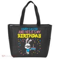 Happy Easter Birthday Bunny Cake Bday Party Tote Bag thumb 0