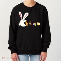 Happy Easter Bunny Eating Candy Funny Boy Girl Easter  Women's Sweatshirt thumb 0