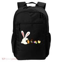 Happy Easter Bunny Eating Candy Funny Boy Girl Easter  Backpack thumb 0
