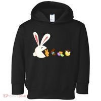Happy Easter Bunny Eating Candy Funny Boy Girl Easter  Toddler Hoodie thumb 0