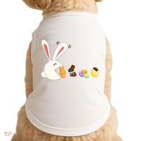 Happy Easter Bunny Eating Candy Funny Boy Girl Easter  Doggie Tank thumb 0