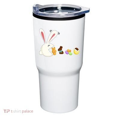 Happy Easter Bunny Eating Candy Funny Boy Girl Easter  Tumbler